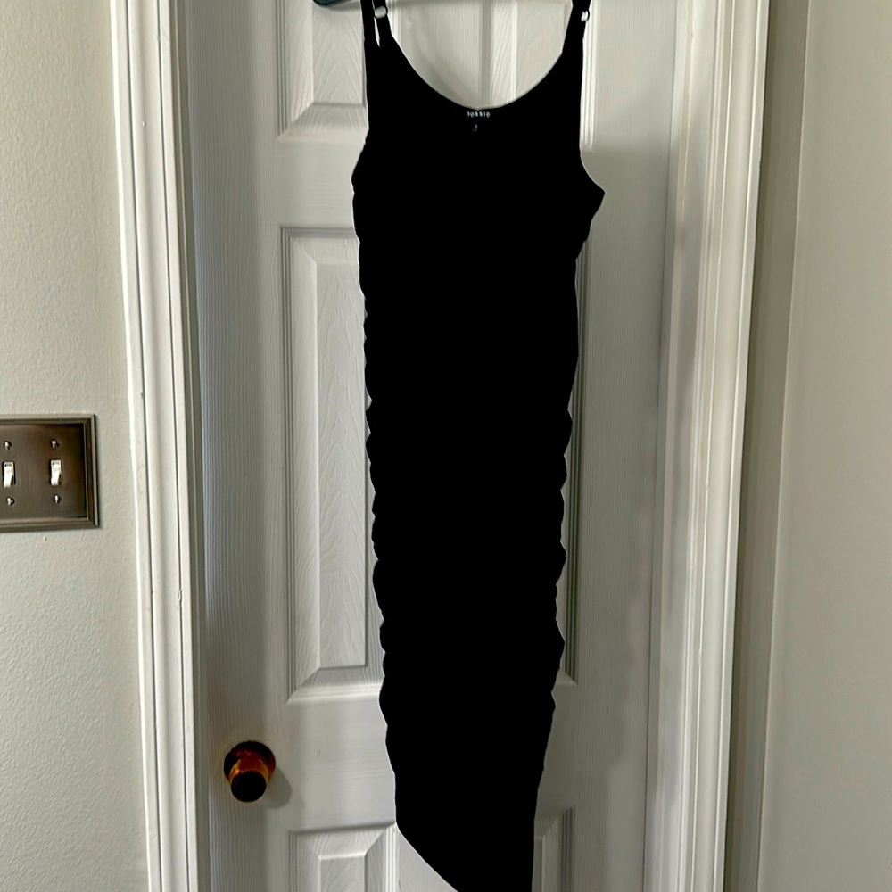 Curve Hugging Black Torrid Dress